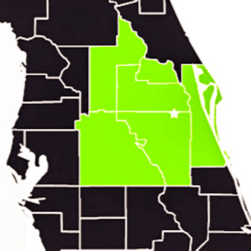 Map of Greater Central Florida service area.